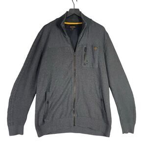 PME Legend Zip Up Jacket Men’s XXXL Gray‎ Full Zip Long Sleeve Textured Knit